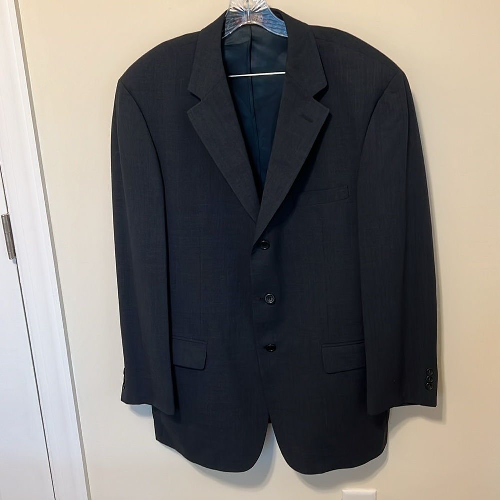 Jos. A. Bank Men’s 100% Wool Sport Coat / Size 44L / Blue and Gray - Lined